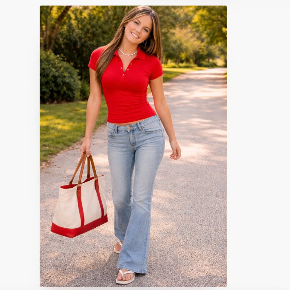 Vintage Light wash St John's Bay Stretch Flare 90's y2k Denim Size 12